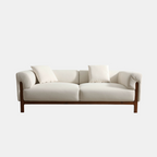 White Velvet Sofa (84")