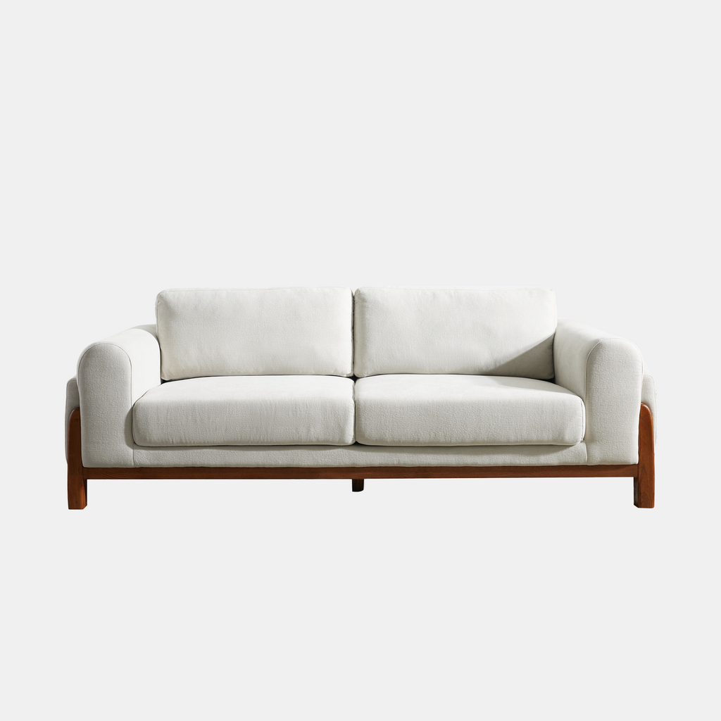 Gray Linen Sofa (89")