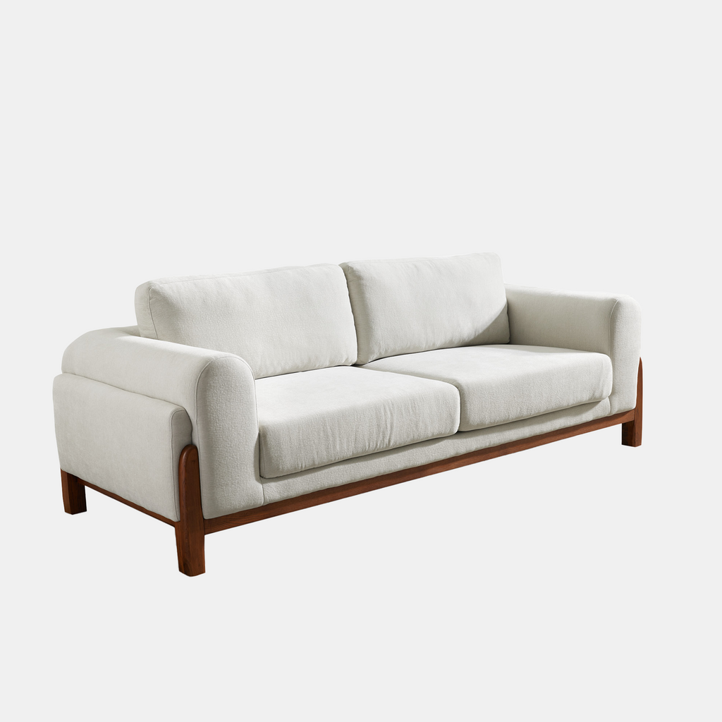 Gray Linen Sofa (89")