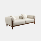 White Velvet Sofa (84")